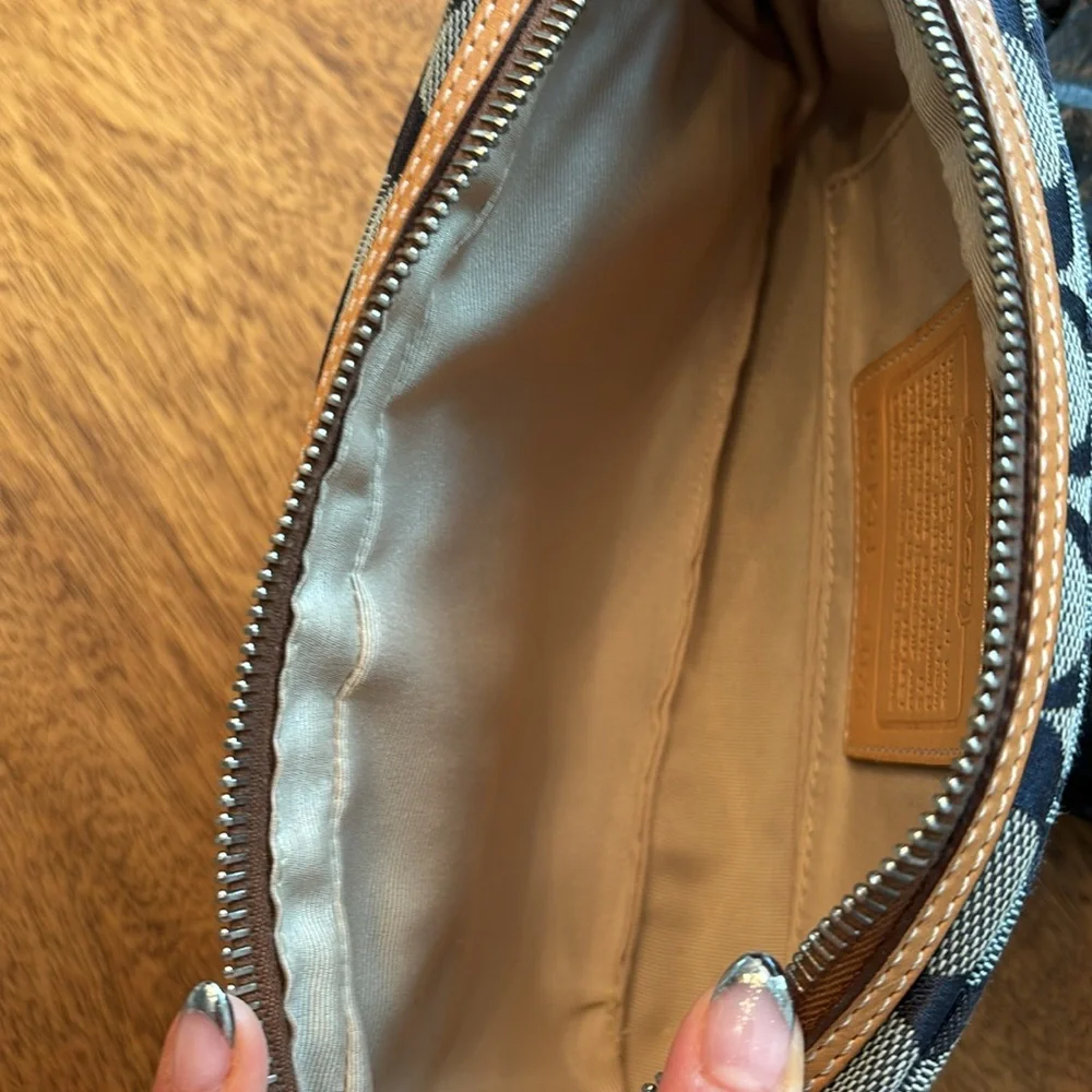 Coach honey wedge size 8 and matching cross-body purse combo